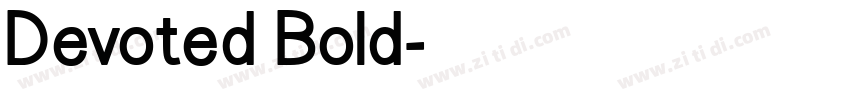 Devoted Bold字体转换